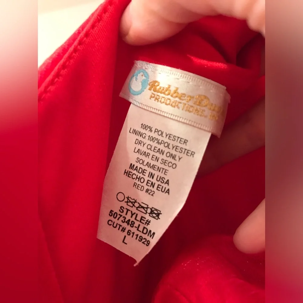 Rubber Ducky brand new ‘Ritz’ gown in red tulle, size Large - Picture 7 of 8